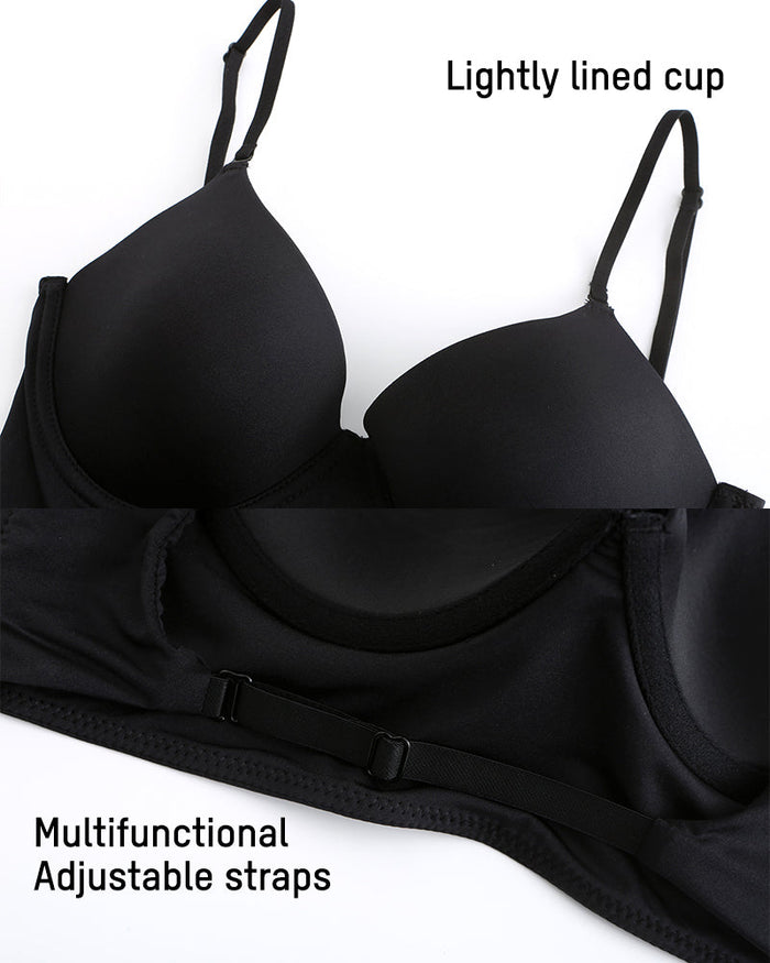 Seamless Deep V Backless Bra