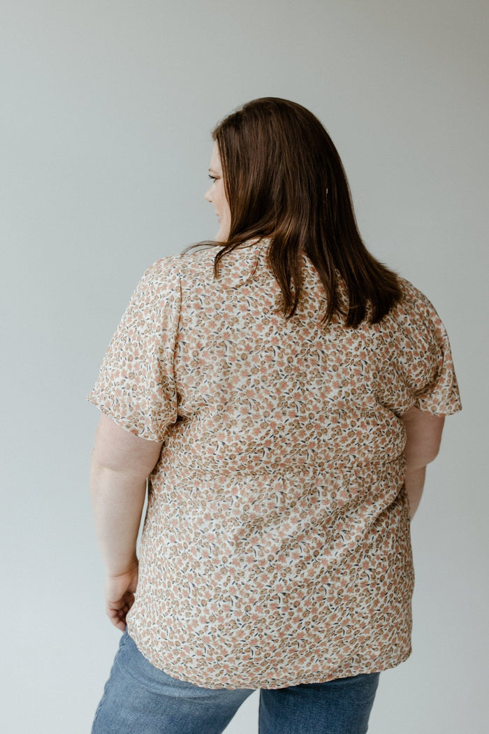 SMOCKED FLORAL PEPLUM BLOUSE - Love Marlow