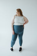 Spanx® Booty Boost® Contour Rib 7/8 Leggings in Deep Petrol - Love Marlow