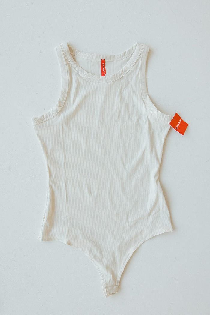 Spanx® SUIT YOURSELF RACER RIBBED IN PARCHMENT - Love Marlow