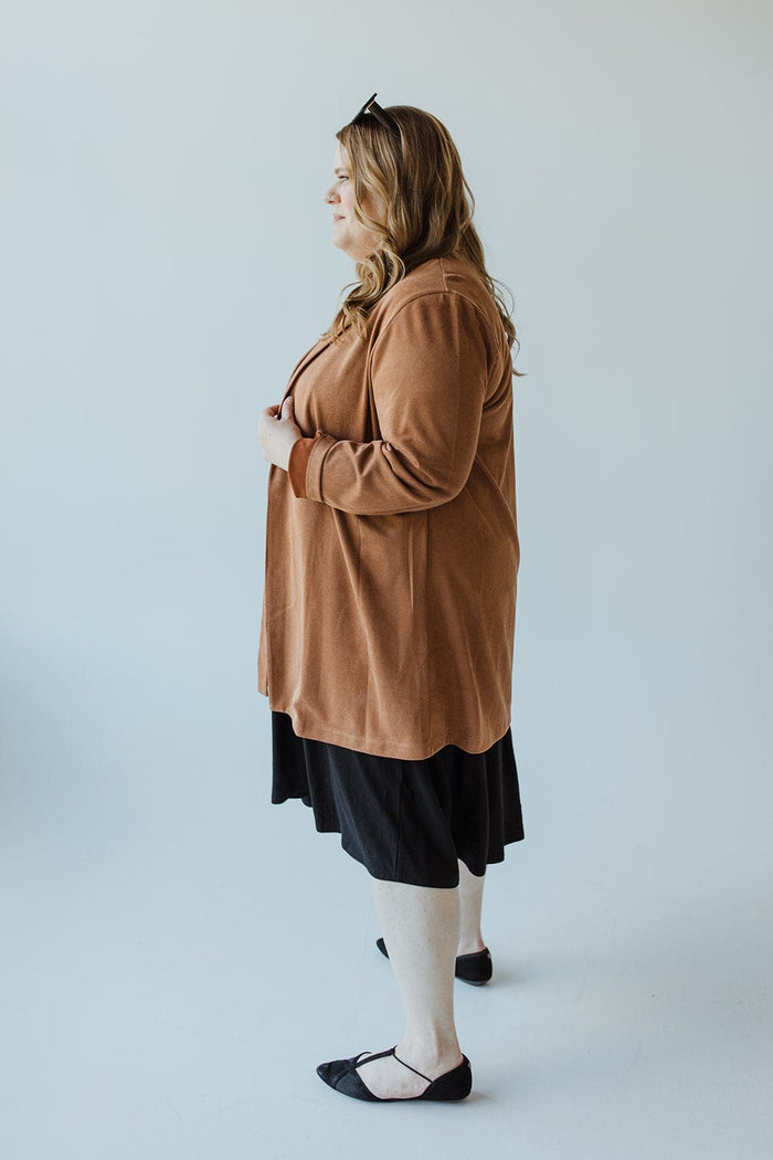 STRETCHY CORDUROY BLAZER IN PENNY - Love Marlow