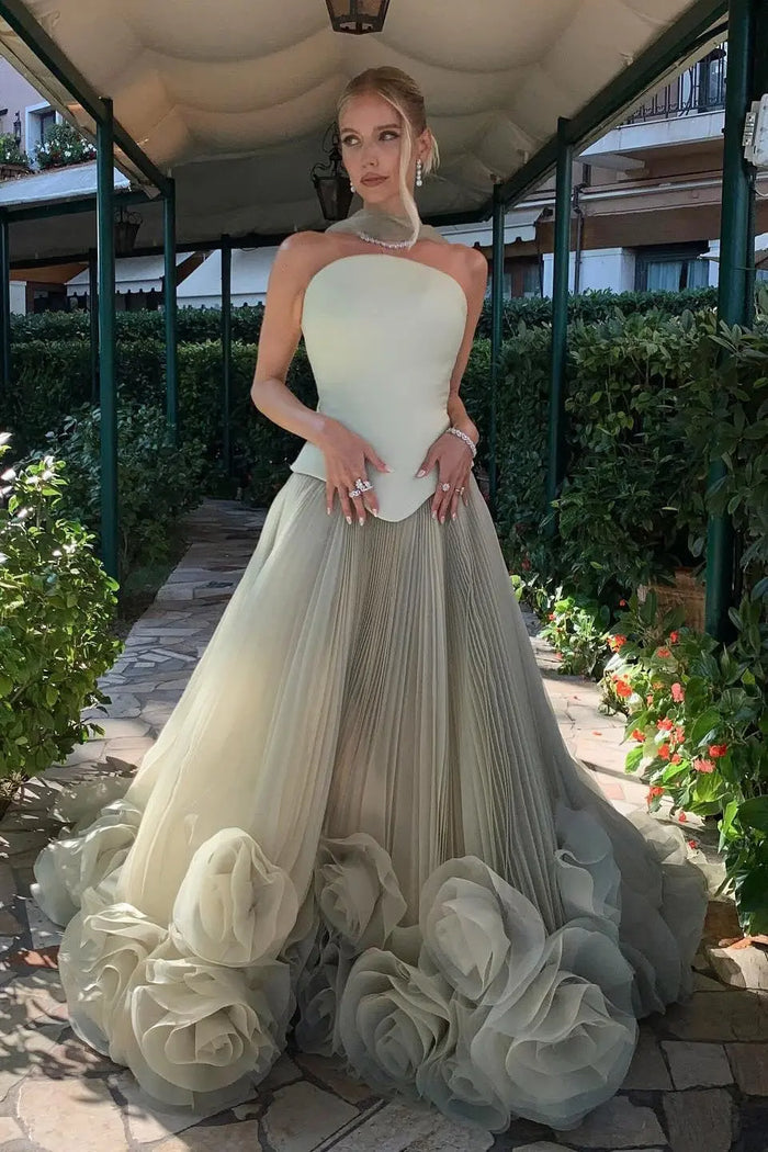 Terracotta Satin Ballgown Evening Dress with Scarf SF300 Sheer Fairy