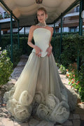 Terracotta Satin Ballgown Evening Dress with Scarf SF300 Sheer Fairy