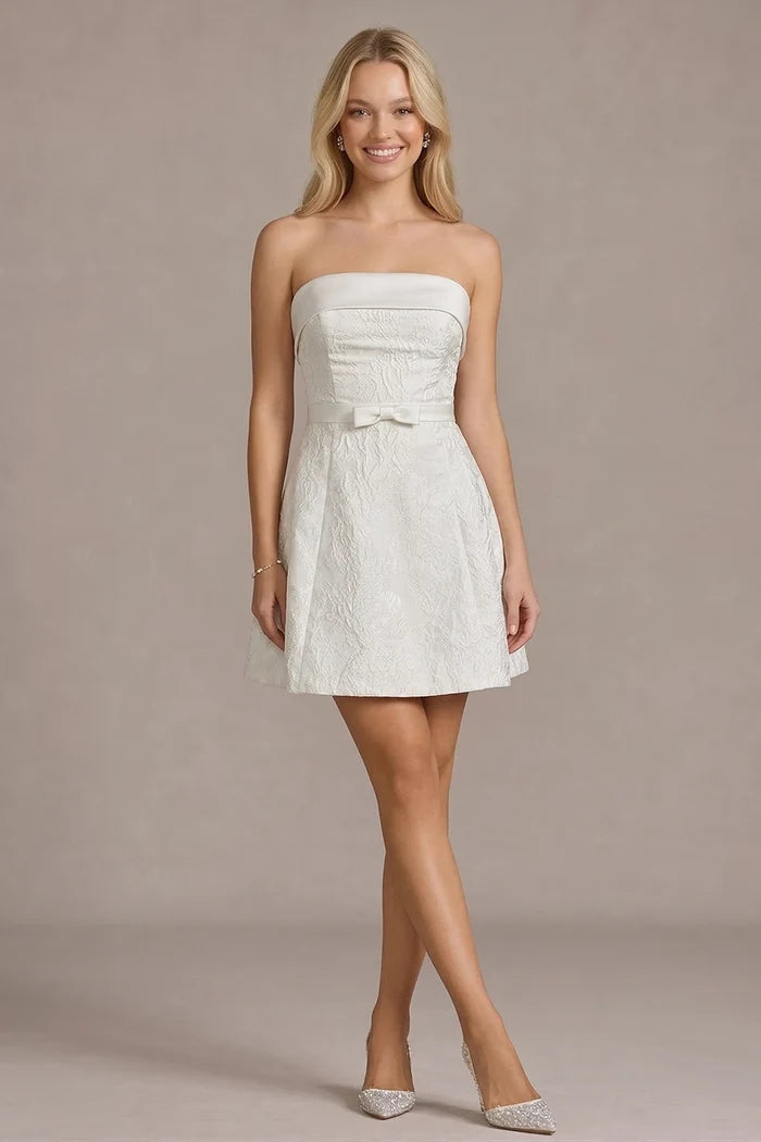 off white fitted dress for bridal events