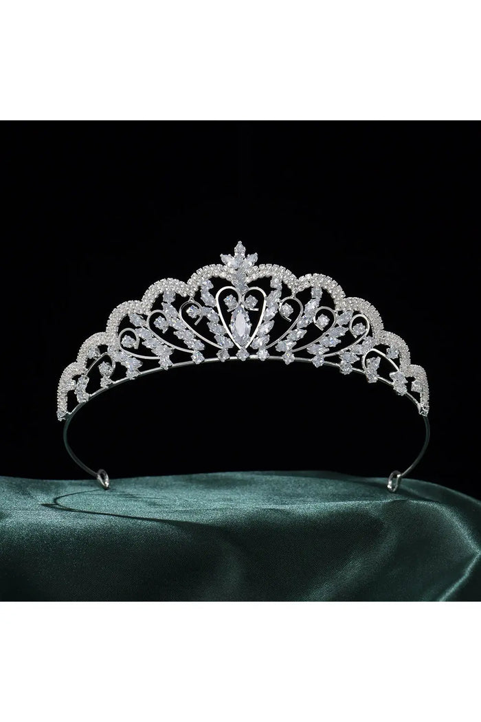 Vintage Silver Crystal Tiara Crown HP014 Sheer Fairy