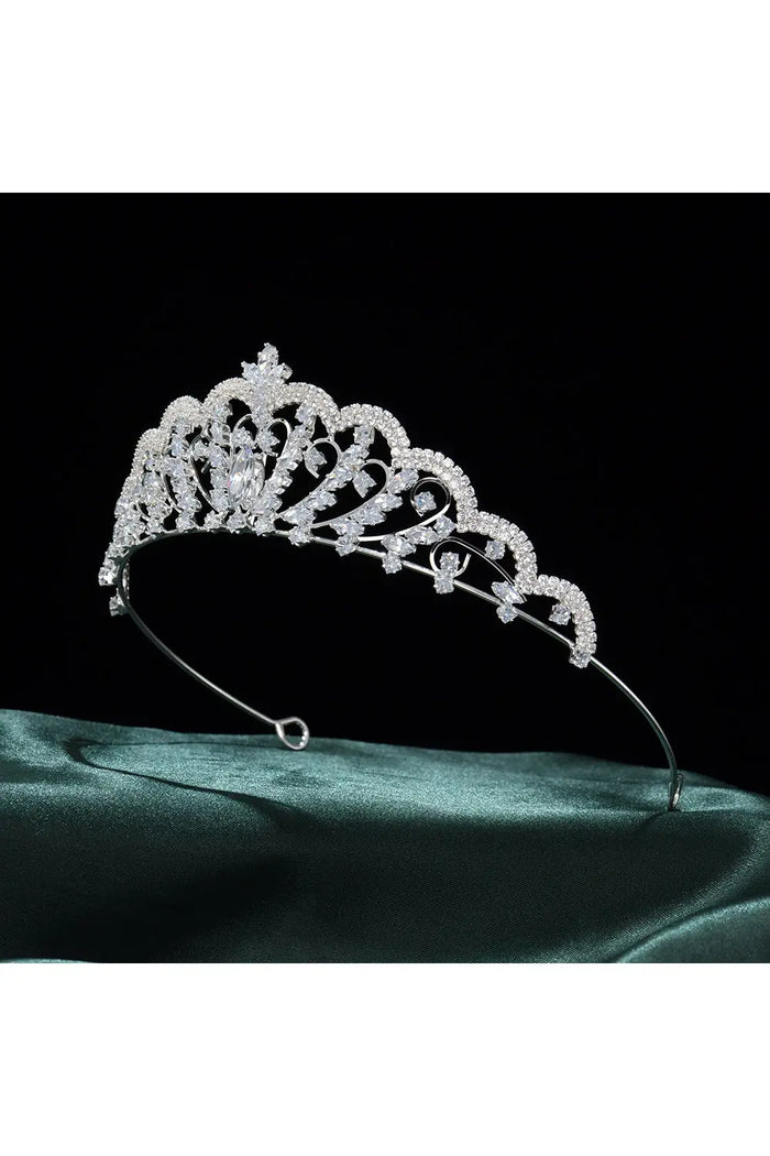 Vintage Silver Crystal Tiara Crown HP014 Sheer Fairy