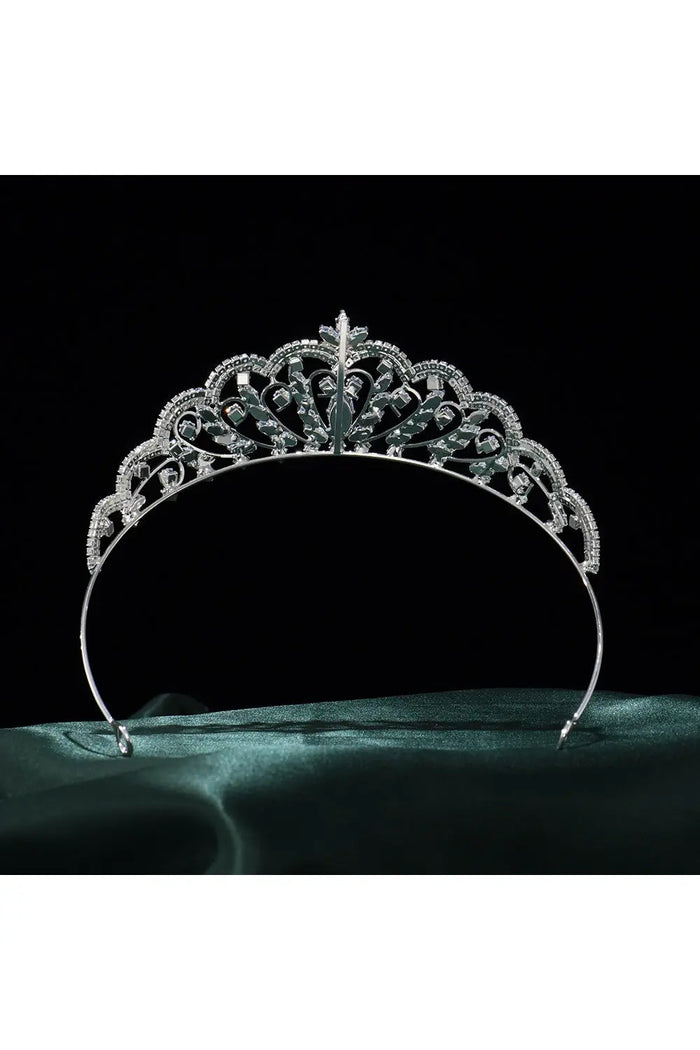 Vintage Silver Crystal Tiara Crown HP014 Sheer Fairy