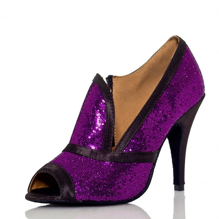 Women's Sparng Glitter Customized Heels Dance Boots Salsa Dancing Shoes